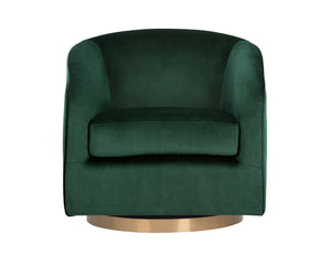 Hazel Swivel Lounge Chair  Gold