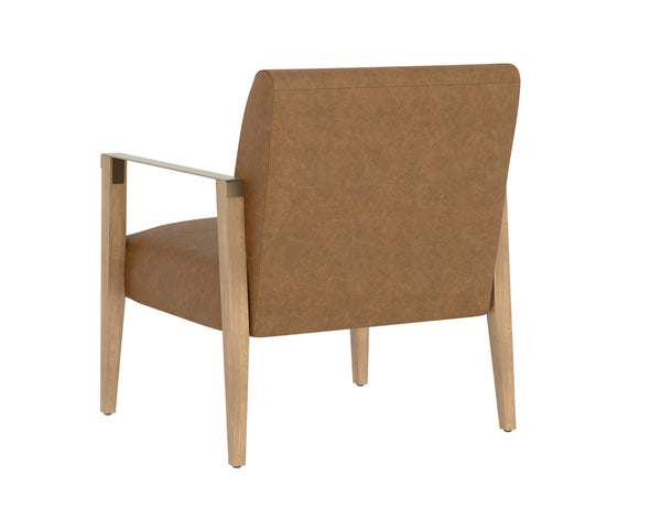 Earl Lounge Chair  Rustic Oak