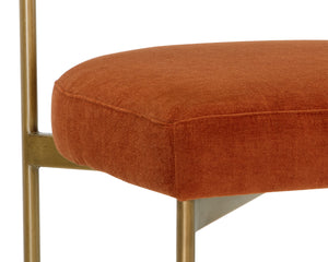 Seneca Dining Chair  Antique Brass  | Set of 2