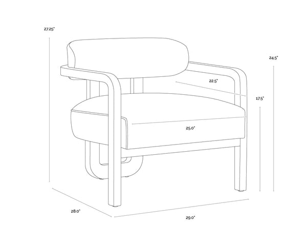 Madrone Lounge Chair  Brown