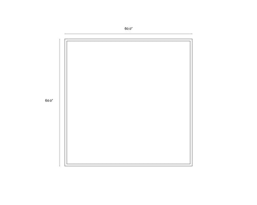Monolith  60" X 60"  Black Floater Frame