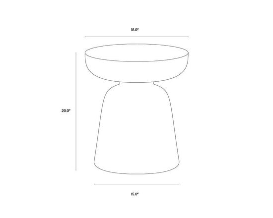 Lucida End Table Terrazo