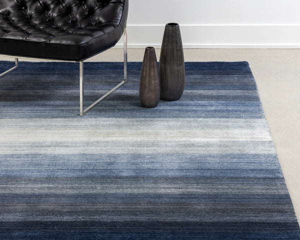 Lagos Handloomed Rug  Blue  9' X 12'