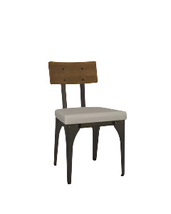 Architect Chair Upholstered Seat And Solid Wood (Birch) Backrest