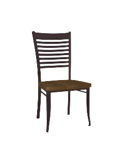 Edwin Chair Solid Wood (Birch) Seat And Metal Backrest