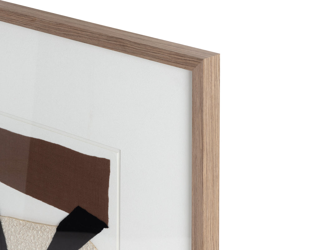 Family Dynamics Ⅱ  40" X 40"  Dark Brown Frame