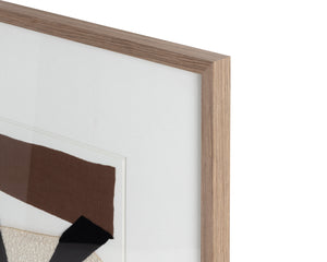 Family Dynamics Ⅱ  40" X 40"  Dark Brown Frame