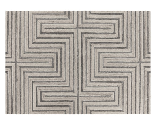 Oslow Handtufted Rug  Beige / Grey  10' X 14'