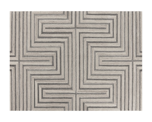 Oslow Handtufted Rug  Beige / Grey  9' X 12'