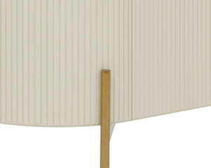 Paloma Bar Cabinet High Gloss Cream