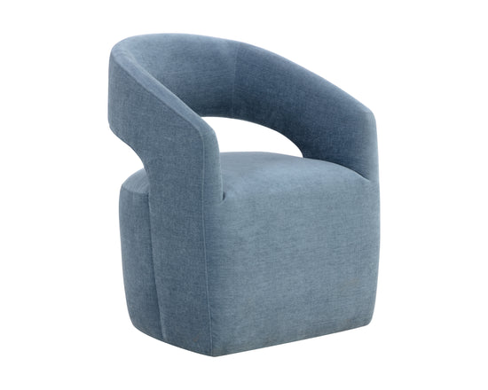 Sunpan Lloret Wheeled Dining Armchair