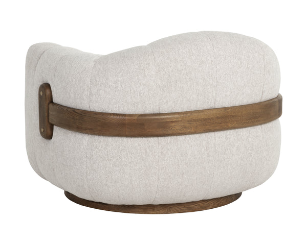 Tadeo Swivel Armchair  Warm Brown