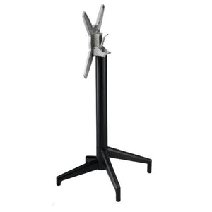 CAIRO - Stainless Steel Base - Flip Top & Stackable - Bar Height  - BLACK
