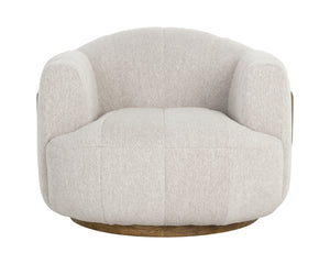 Tadeo Swivel Armchair  Warm Brown