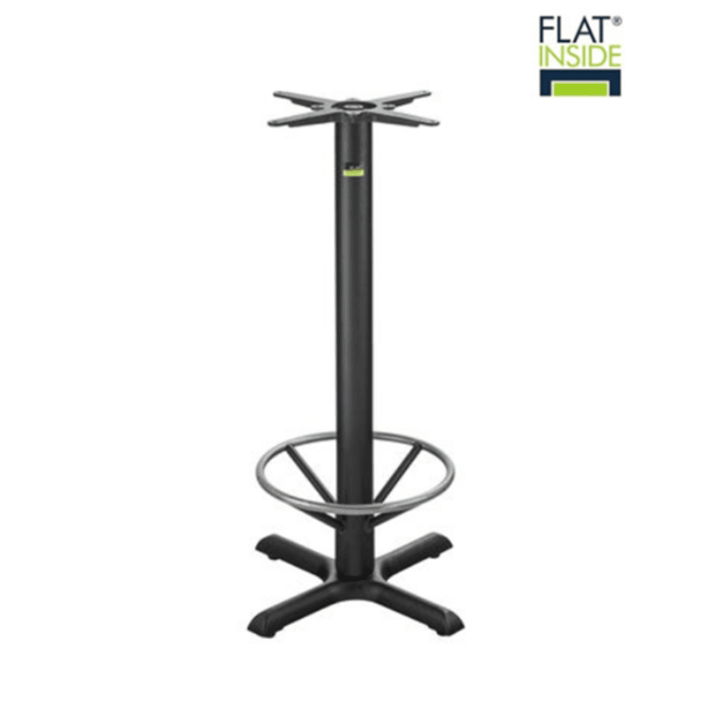 KX22BR - Cast Iron Base - Bar Height - Chrome Ring