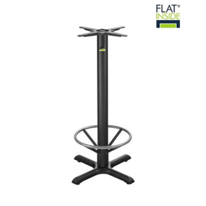 KX22BR - Cast Iron Base - Bar Height - Chrome Ring