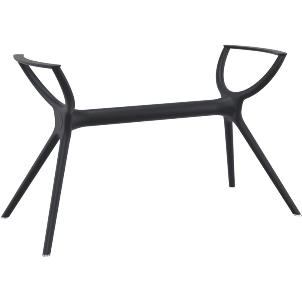 AIR LEGS MED - Resin Base - Rectangular - BLACK