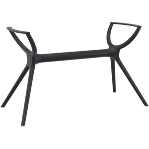 AIR LEGS MED - Resin Base - Rectangular - BLACK