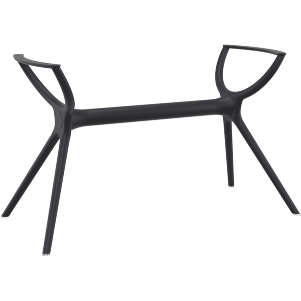 AIR LEGS MED - Resin Base - Rectangular - BLACK