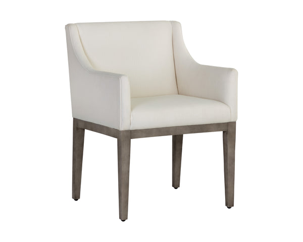 Malik Dining Armchair  Ash Grey