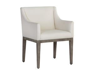 Malik Dining Armchair  Ash Grey