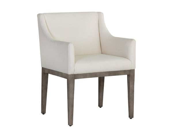 Malik Dining Armchair  Ash Grey