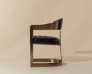 Beaumont Dining Armchair  Antique Brass