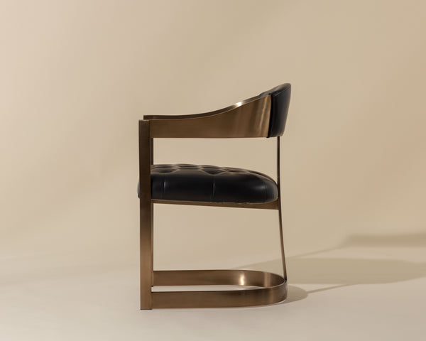 Beaumont Dining Armchair  Antique Brass