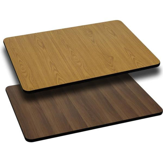 Laminate Table Top - 30x60 - WALNUT/NATURAL