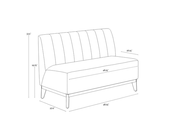 Kosovo Banquette  Brown