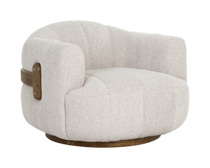 Tadeo Swivel Armchair  Warm Brown