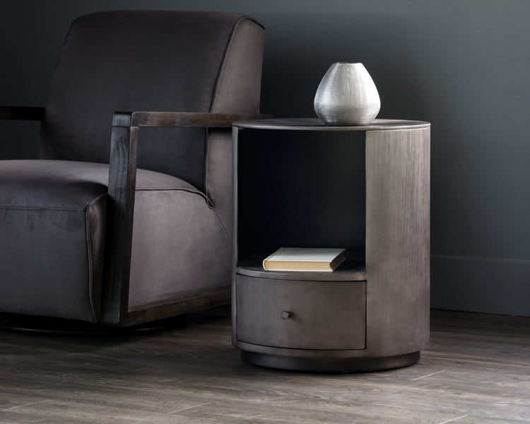 Siena Nightstand Round