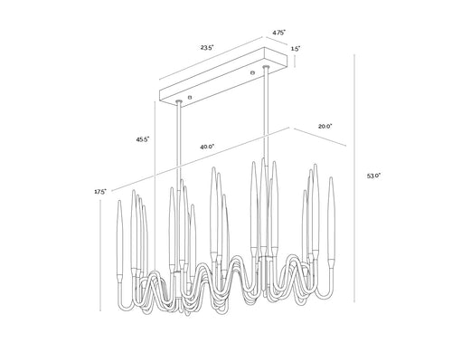 Hestia Chandelier Small