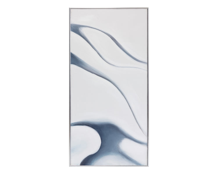 Meditation (Set Of 3)  30" X 60"  Silver Floater Frame