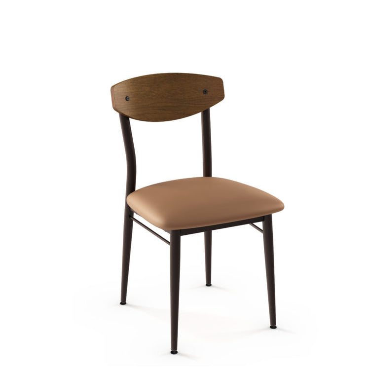 Hint Chair - upholstered seat wood backrest