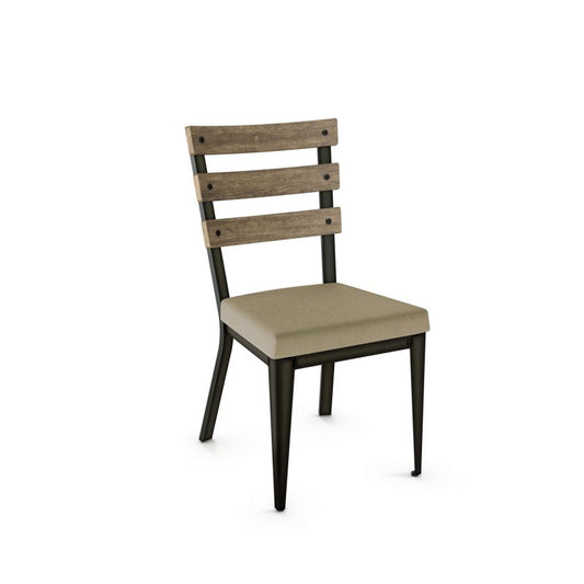 Dexter Chair - upholstered seat wood backrest