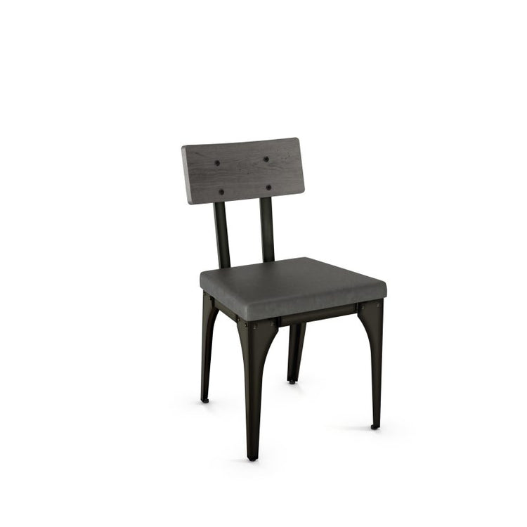 Architect Chair - upholstered seat wood backrest