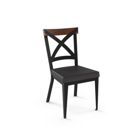 Snyder Chair - upholstered seat wood backrest