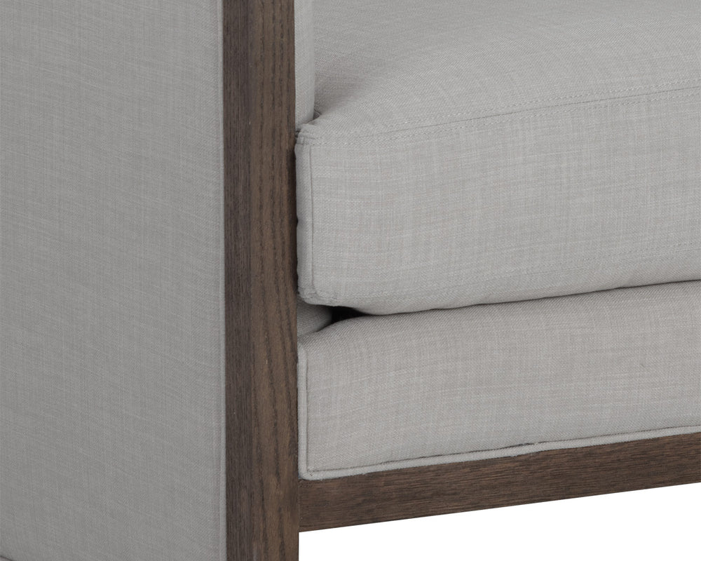 Chloe Lounge Chair  Distressed Brown