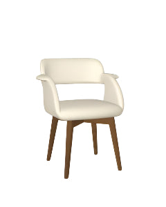 Solene Chair Upholstered Seat And Backrest With Solid Wood Base (Birch)