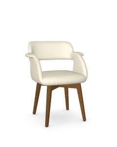 Solene Chair Upholstered Seat And Backrest With Solid Wood Base (Birch)