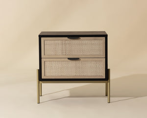 Avida Nightstand  Champagne Gold