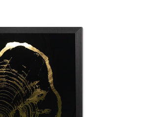 Time Lines (Set Of 4)  30" X 30"  Charcoal Frame