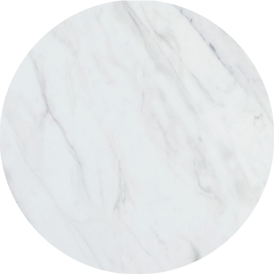 STSM 24 - Table Top - Round 60cm - Supermatte Touch - CARRARA MARBLE