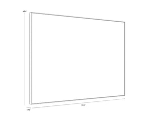 Smooth Operator  72" X 48"  Light Brown Floater Frame