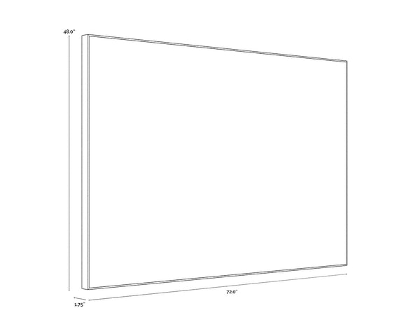 Smooth Operator  72" X 48"  Light Brown Floater Frame