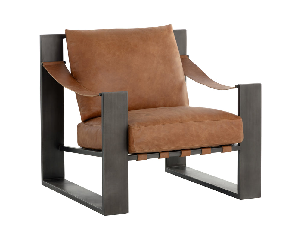 Berke Lounge Chair  Gunmetal