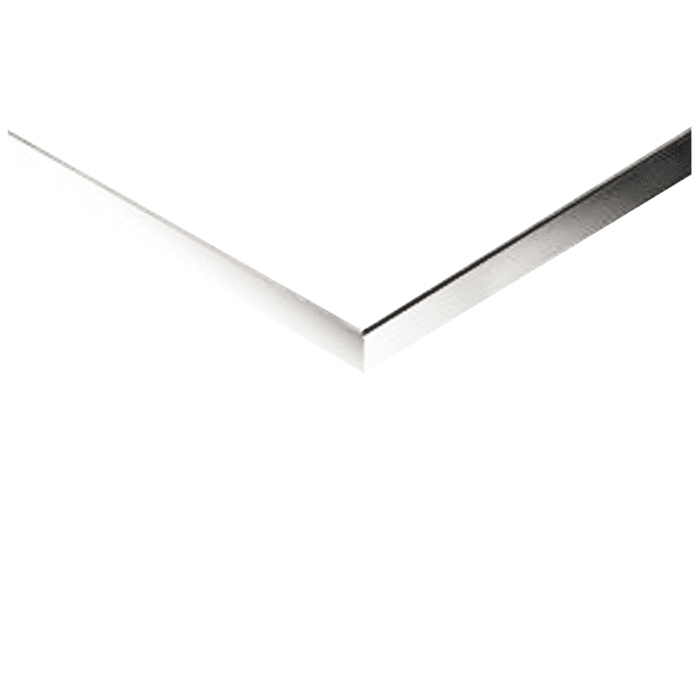 WERZALIT 24 - Table top - 001 - WHITE / INOX - 60x60cm