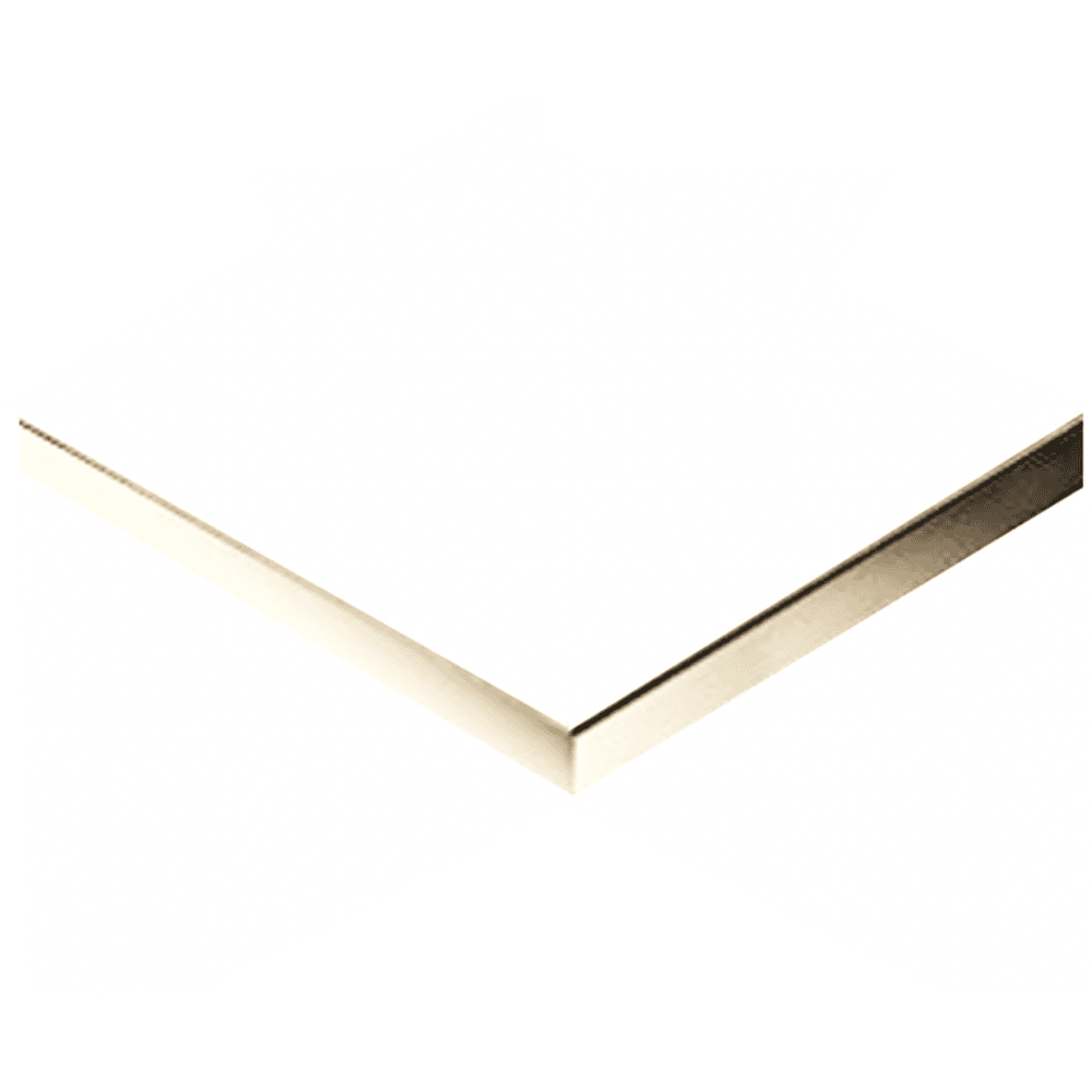 WERZALIT 24 - Table top - 001 - WHITE / BRASS - 60x60cm