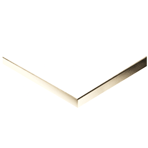 WERZALIT 24 - Table top - 001 - WHITE / BRASS - 60x60cm